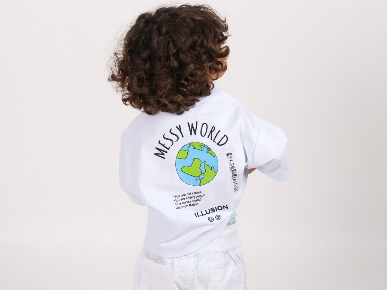 Messy World Oversized Kids T-Shirt